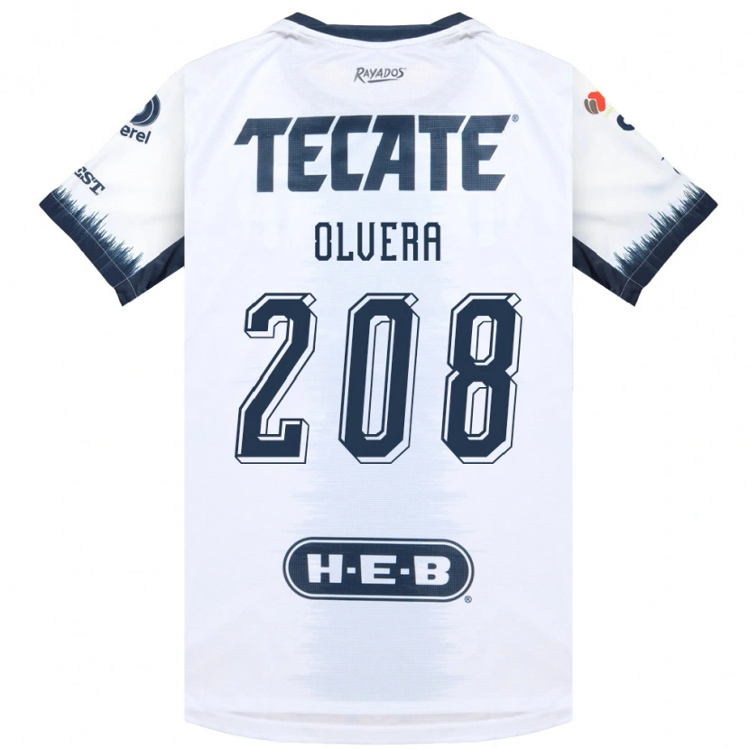 Danxen Kvinnor Marcelo Olvera #208 Vit Bläckblå Röd Bortatröja Matchtröjor 2026/27 Tröjor T-Tröja