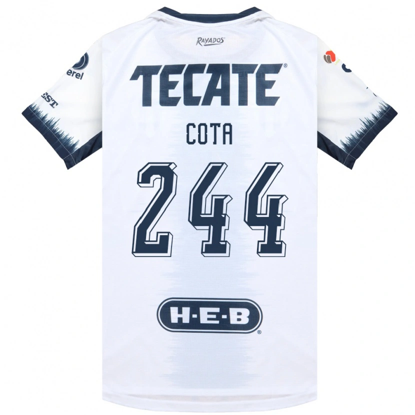 Danxen Kvinnor Mario Cota #244 Vit Bläckblå Röd Bortatröja Matchtröjor 2026/27 Tröjor T-Tröja