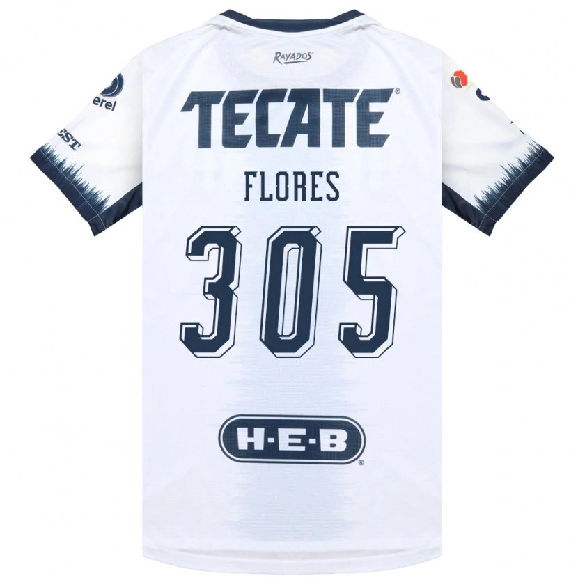 Danxen Kvinnor Santiago Flores #305 Vit Bläckblå Röd Bortatröja Matchtröjor 2026/27 Tröjor T-Tröja