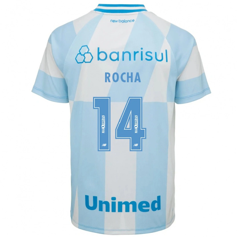 Danxen Kvinnor Marcos Rocha #14 Ljusblå Vit Bortatröja Matchtröjor 2026/27 Tröjor T-Tröja