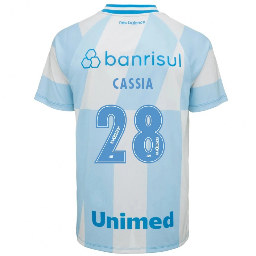 Danxen Kvinnor Cássia #28 Ljusblå Vit Bortatröja Matchtröjor 2026/27 Tröjor T-Tröja