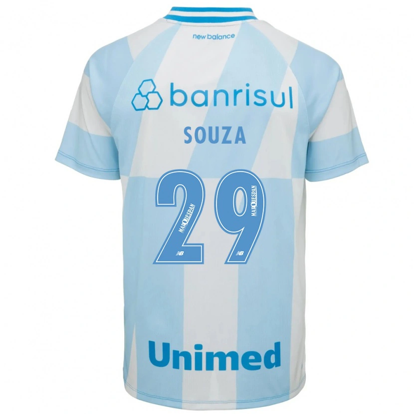 Danxen Kvinnor Diego Souza #29 Ljusblå Vit Bortatröja Matchtröjor 2026/27 Tröjor T-Tröja