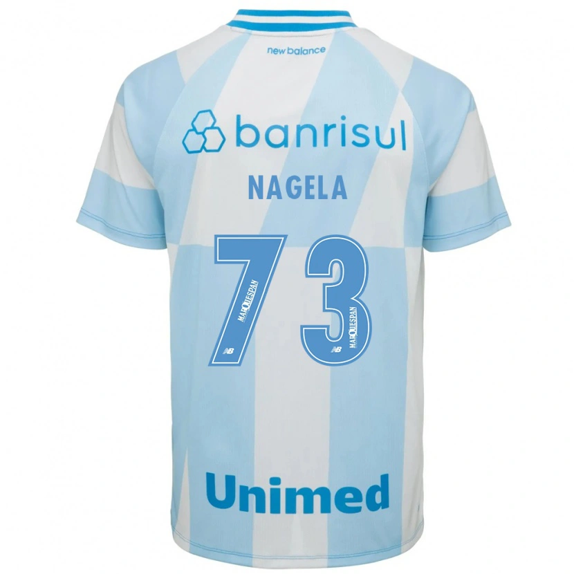 Danxen Kvinnor Nágela #73 Ljusblå Vit Bortatröja Matchtröjor 2026/27 Tröjor T-Tröja