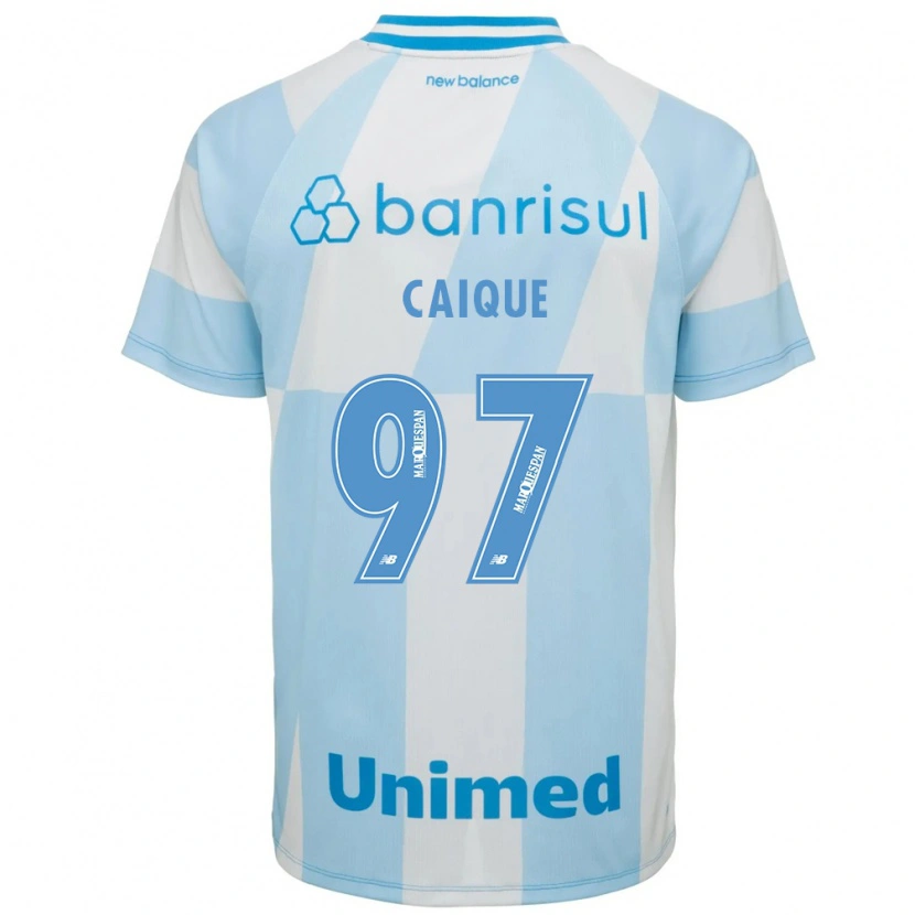Danxen Kvinnor Caíque #97 Ljusblå Vit Bortatröja Matchtröjor 2026/27 Tröjor T-Tröja