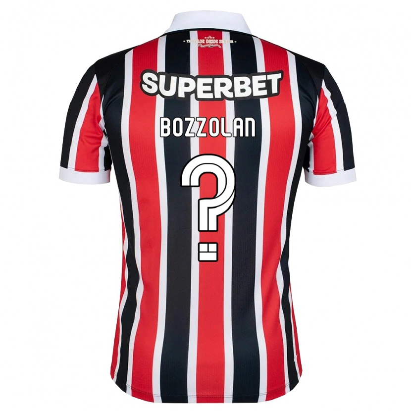 Danxen Kvinnor Gabriel Bozzolan #0 Röd Vit Svart Bortatröja Matchtröjor 2026/27 Tröjor T-Tröja