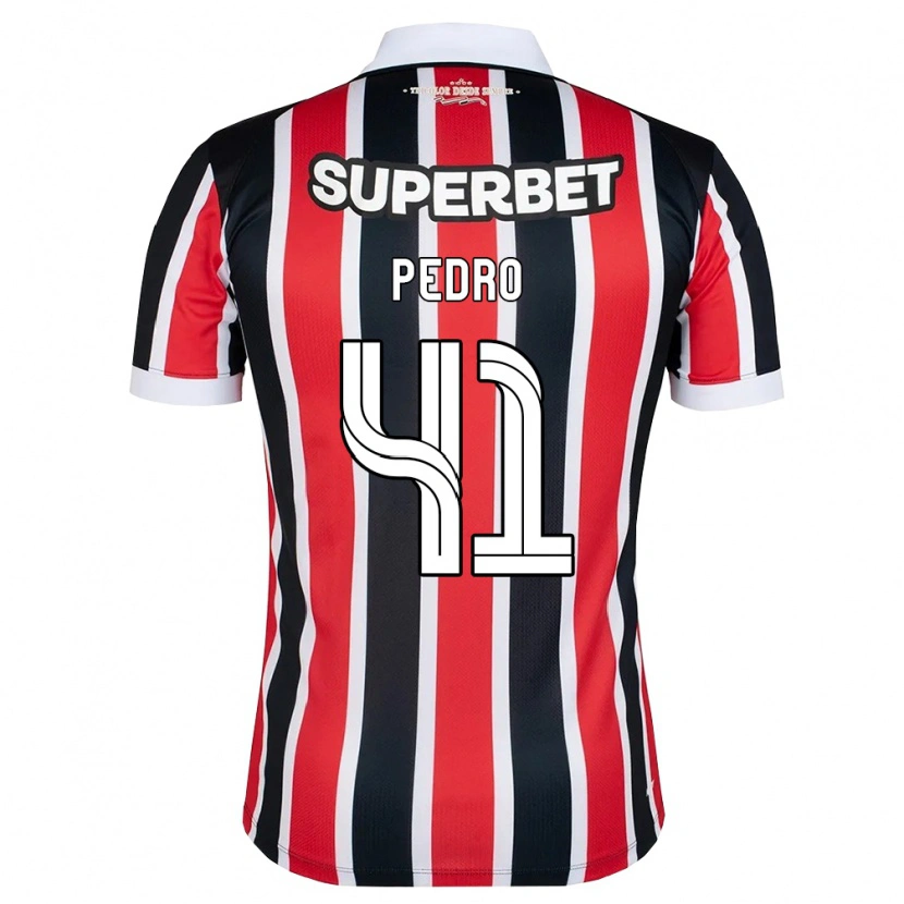 Danxen Kvinnor João Pedro #41 Röd Vit Svart Bortatröja Matchtröjor 2026/27 Tröjor T-Tröja