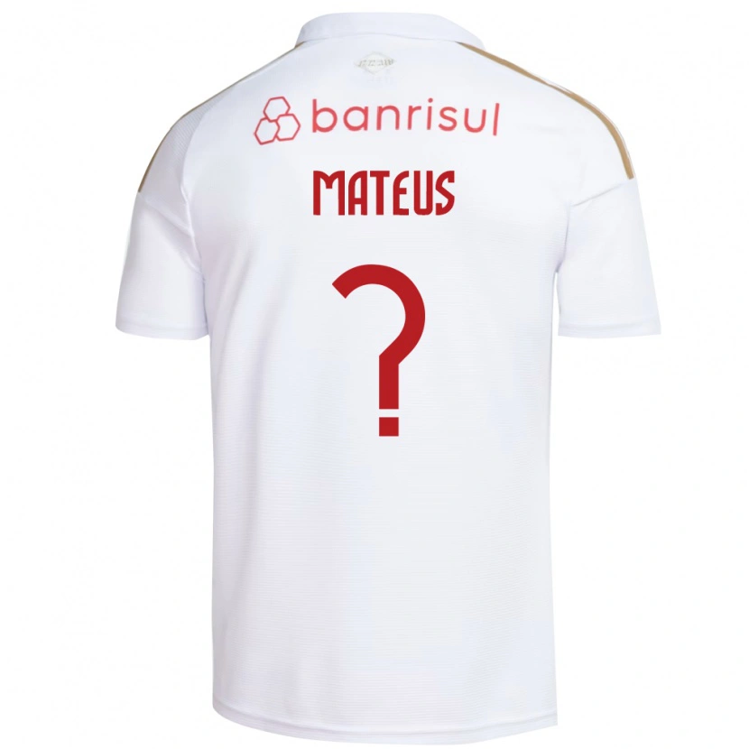 Danxen Kvinnor Mateus #0 Vit Röd Bortatröja Matchtröjor 2026/27 Tröjor T-Tröja