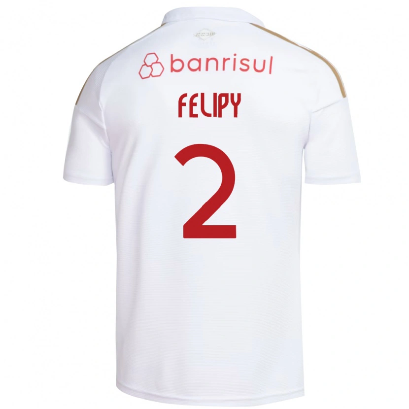 Danxen Kvinnor Luis Felipy #2 Vit Röd Bortatröja Matchtröjor 2026/27 Tröjor T-Tröja
