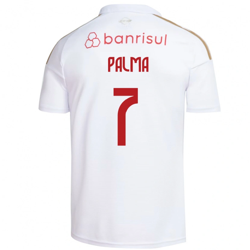 Danxen Kvinnor Gabriel Palma #7 Vit Röd Bortatröja Matchtröjor 2026/27 Tröjor T-Tröja