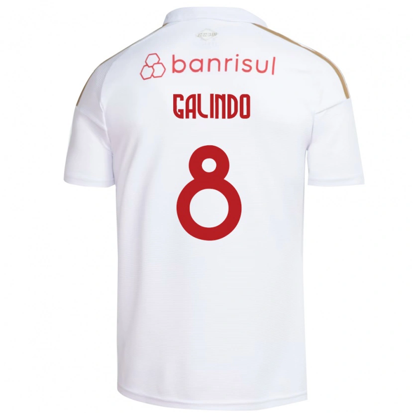 Danxen Kvinnor João Galindo #8 Vit Röd Bortatröja Matchtröjor 2026/27 Tröjor T-Tröja