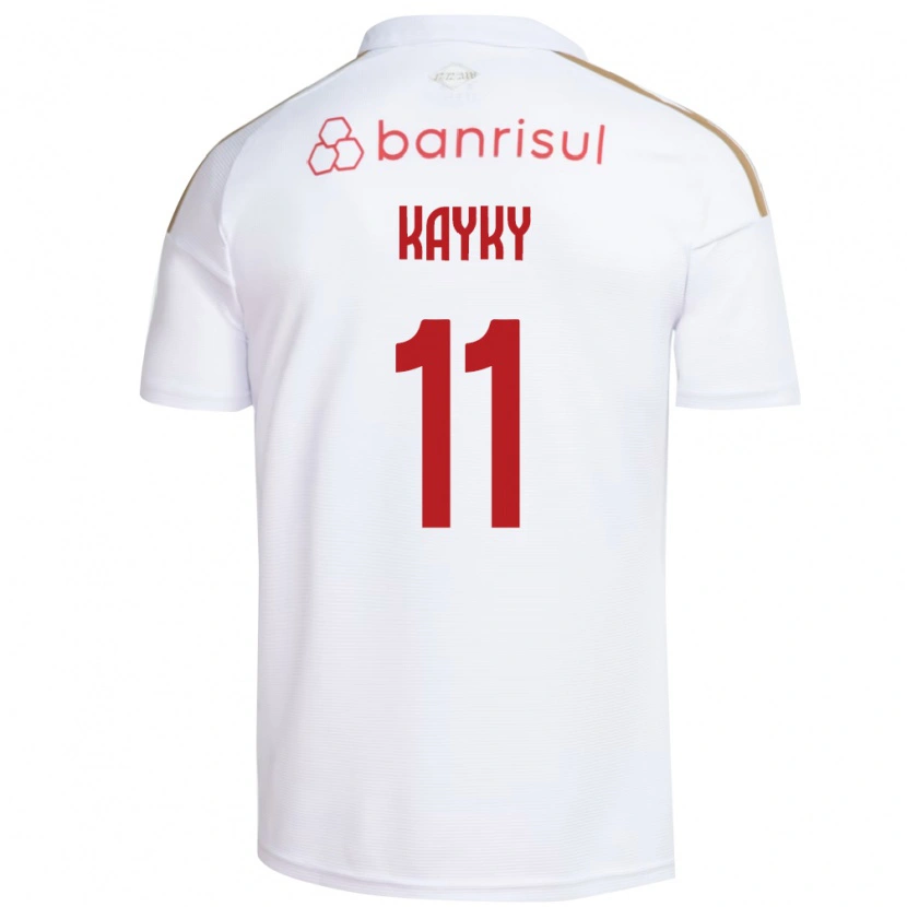 Danxen Kvinnor Kayky Da Silva Chagas #11 Vit Röd Bortatröja Matchtröjor 2026/27 Tröjor T-Tröja