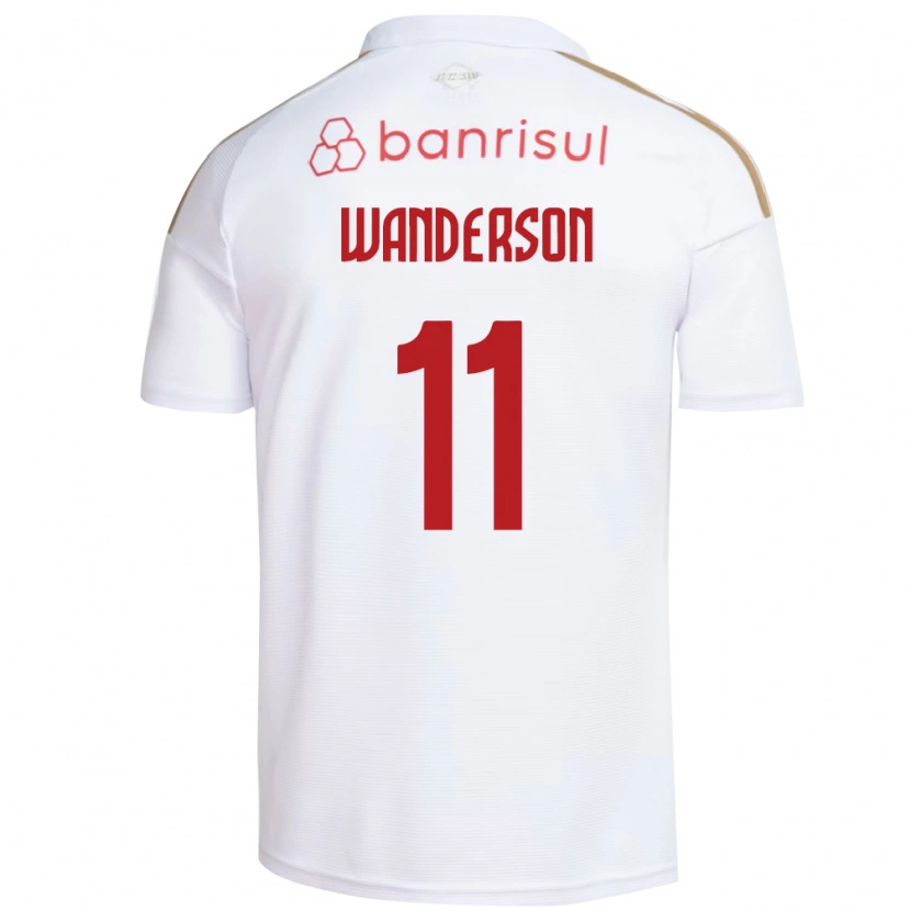 Danxen Kvinnor Wanderson #11 Vit Röd Bortatröja Matchtröjor 2026/27 Tröjor T-Tröja
