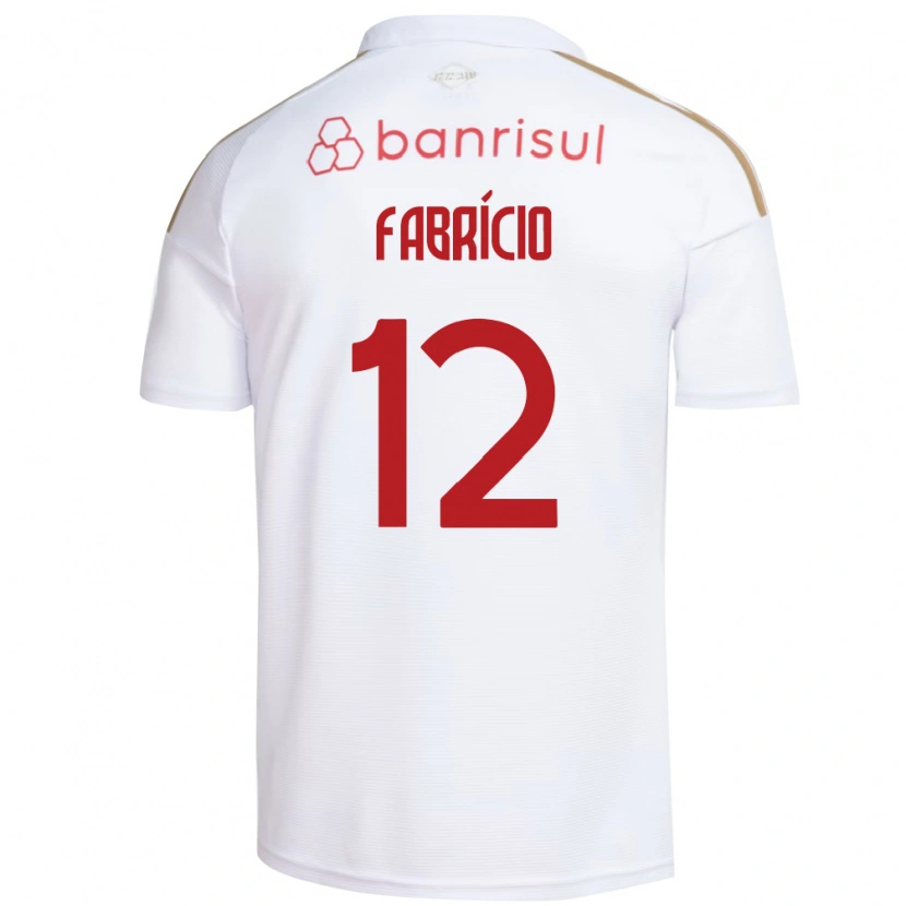 Danxen Kvinnor Fabrício #12 Vit Röd Bortatröja Matchtröjor 2026/27 Tröjor T-Tröja
