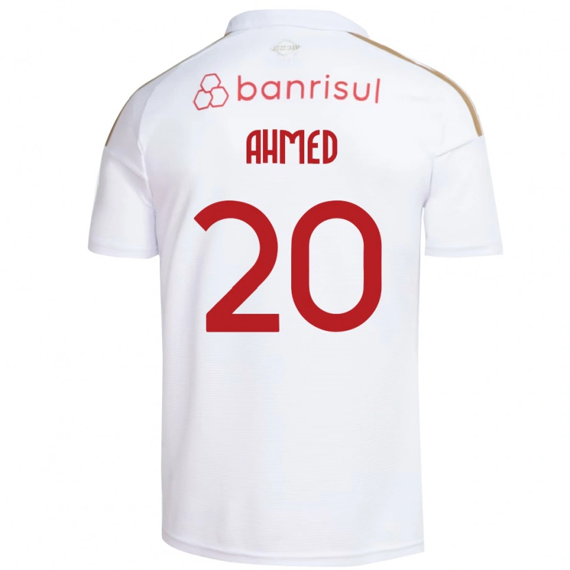 Danxen Kvinnor Diego Ahmed #20 Vit Röd Bortatröja Matchtröjor 2026/27 Tröjor T-Tröja