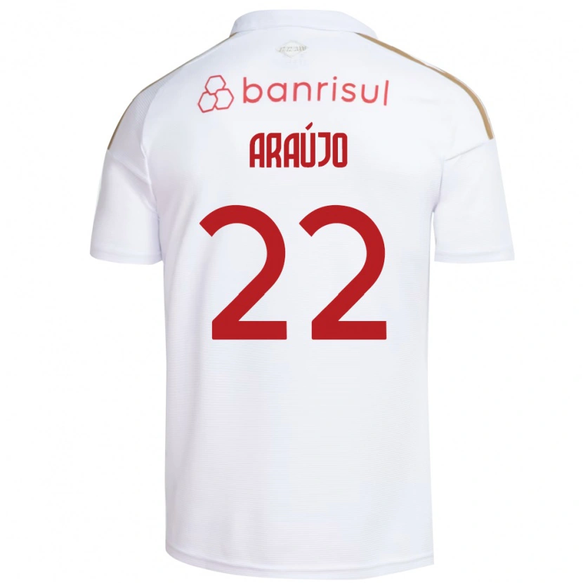 Danxen Kvinnor Kelwin Araújo #22 Vit Röd Bortatröja Matchtröjor 2026/27 Tröjor T-Tröja