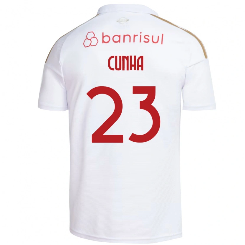 Danxen Kvinnor Matheus Cunha #23 Vit Röd Bortatröja Matchtröjor 2026/27 Tröjor T-Tröja