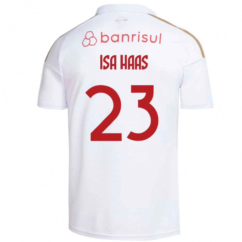 Danxen Kvinnor Isa Haas #23 Vit Röd Bortatröja Matchtröjor 2026/27 Tröjor T-Tröja