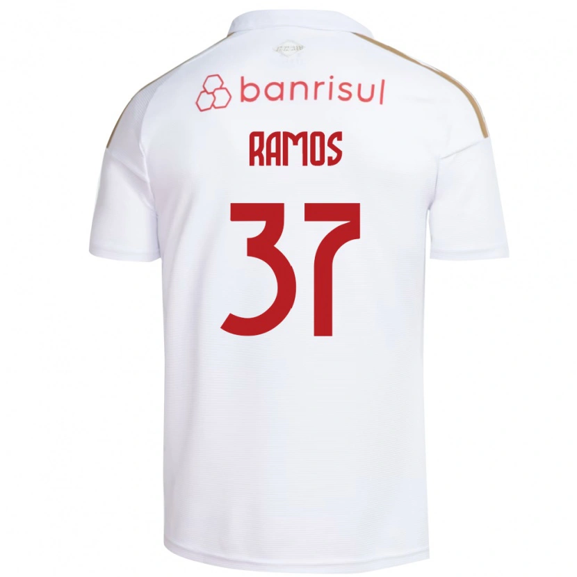 Danxen Kvinnor Lucas Ramos #37 Vit Röd Bortatröja Matchtröjor 2026/27 Tröjor T-Tröja