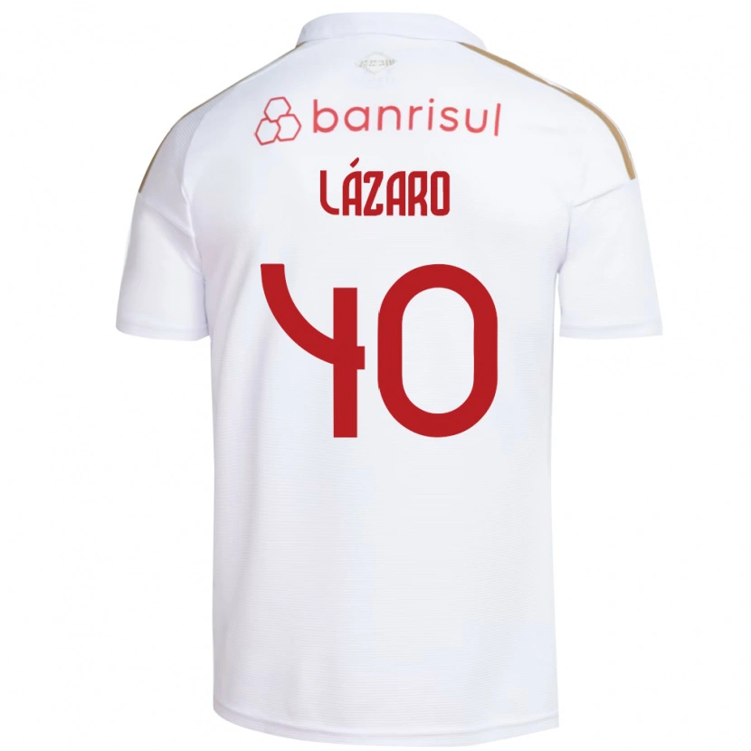 Danxen Kvinnor Lázaro Gonçalves Do Nascimento Junior #40 Vit Röd Bortatröja Matchtröjor 2026/27 Tröjor T-Tröja