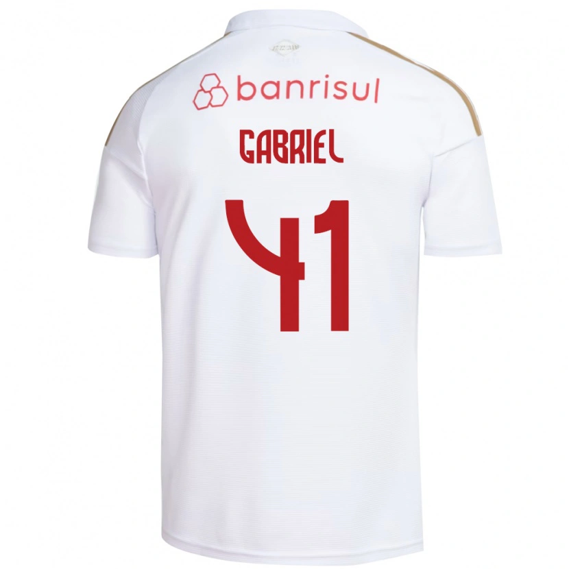 Danxen Kvinnor Victor Gabriel #41 Vit Röd Bortatröja Matchtröjor 2026/27 Tröjor T-Tröja