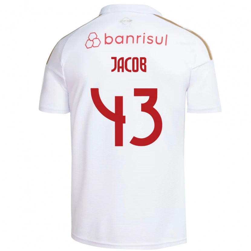 Danxen Kvinnor Bernardo Jacob #43 Vit Röd Bortatröja Matchtröjor 2026/27 Tröjor T-Tröja