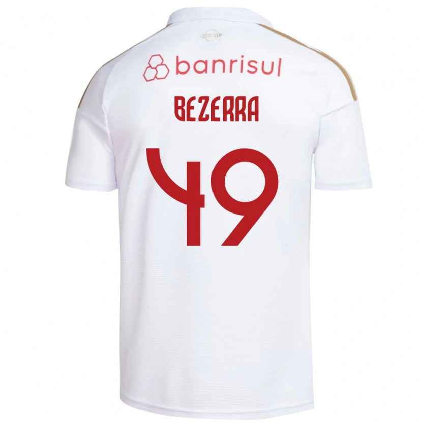 Danxen Kvinnor João Bezerra #49 Vit Röd Bortatröja Matchtröjor 2026/27 Tröjor T-Tröja