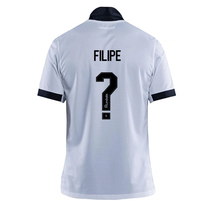 Danxen Kvinnor Luiz Filipe #0 Svart Vit Bortatröja Matchtröjor 2026/27 Tröjor T-Tröja
