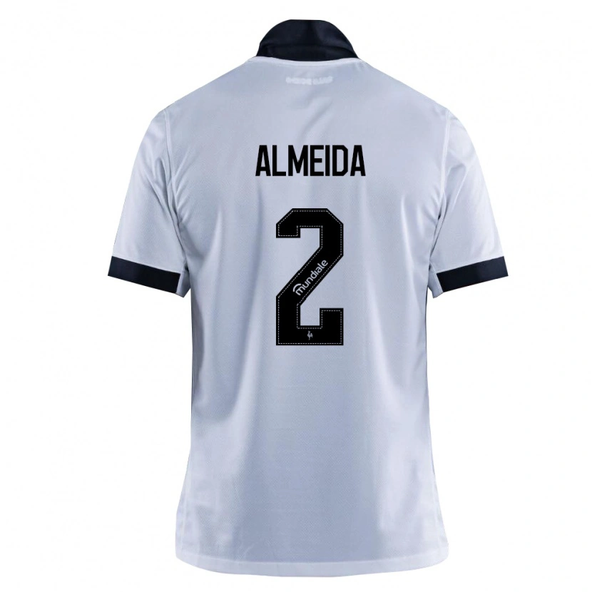 Danxen Kvinnor Samuel Almeida #2 Svart Vit Bortatröja Matchtröjor 2026/27 Tröjor T-Tröja