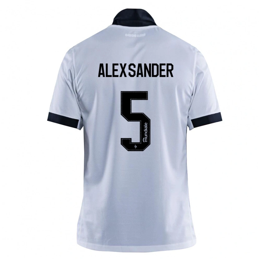 Danxen Kvinnor Alexsander Cristhian Gomes Da Costa #5 Svart Vit Bortatröja Matchtröjor 2026/27 Tröjor T-Tröja