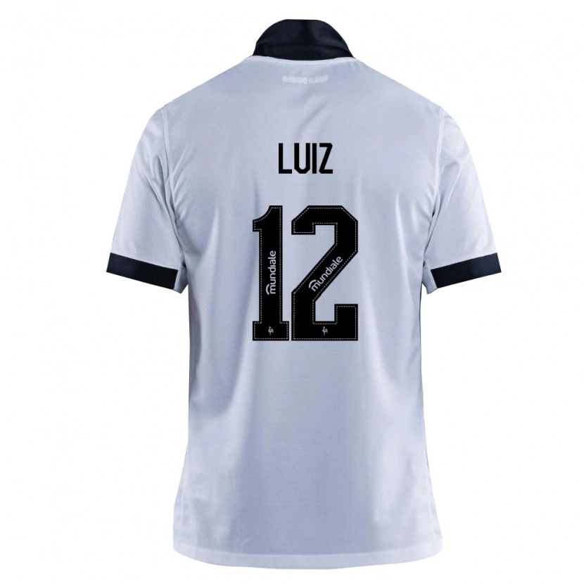 Danxen Kvinnor Estevan Luiz #12 Svart Vit Bortatröja Matchtröjor 2026/27 Tröjor T-Tröja