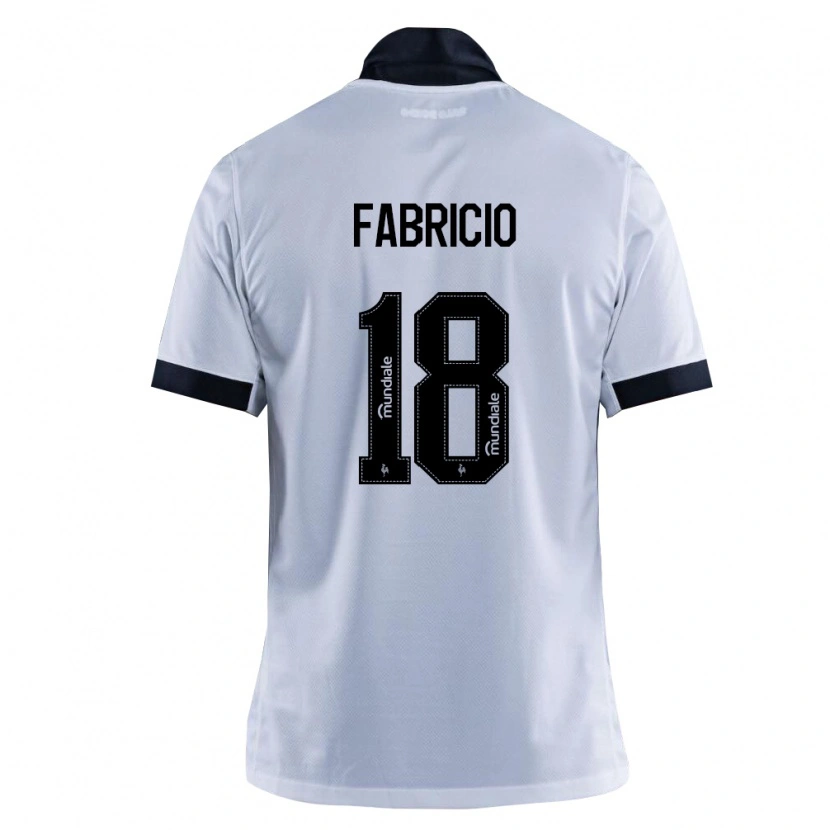 Danxen Kvinnor Fabricio Eduardo Da Costa Melo #18 Svart Vit Bortatröja Matchtröjor 2026/27 Tröjor T-Tröja