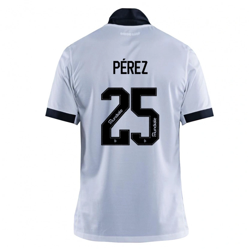 Danxen Kvinnor Tomás Pérez #25 Svart Vit Bortatröja Matchtröjor 2026/27 Tröjor T-Tröja