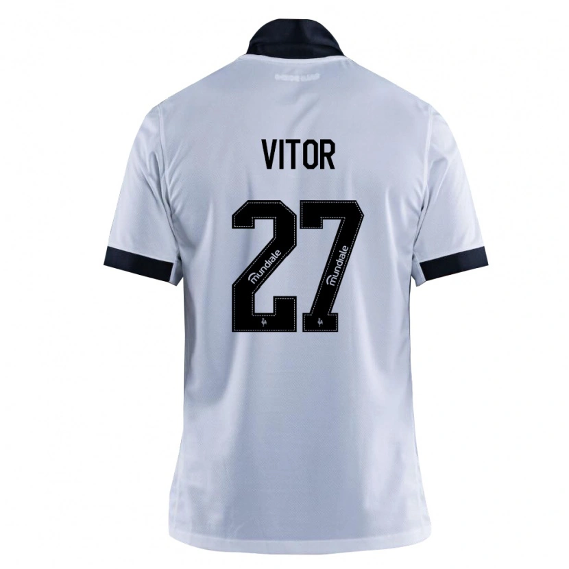 Danxen Kvinnor Paulo Vitor #27 Svart Vit Bortatröja Matchtröjor 2026/27 Tröjor T-Tröja