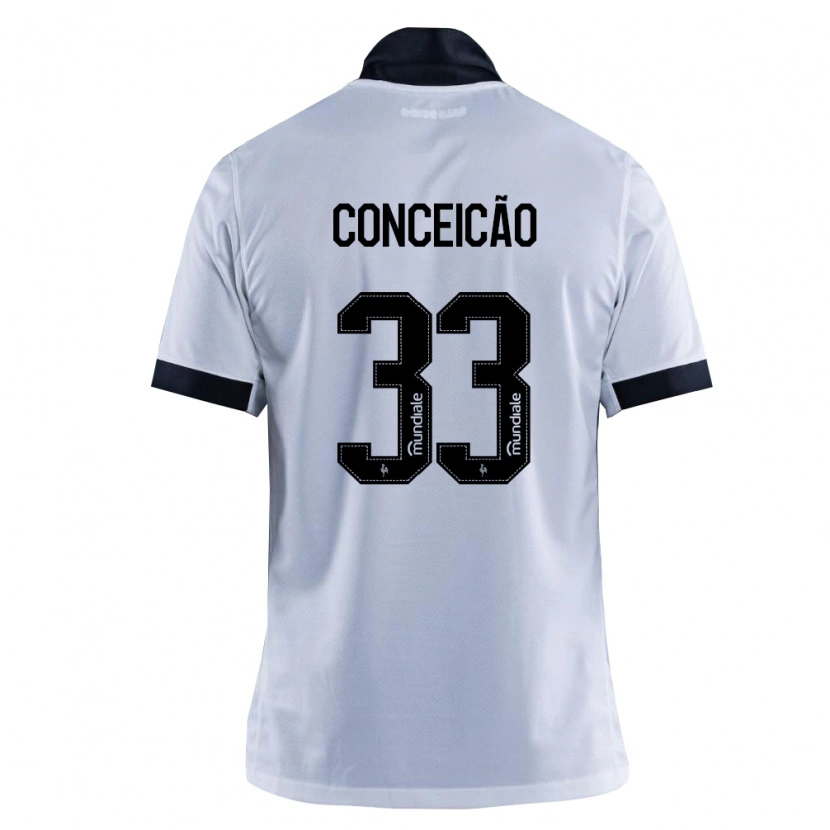 Danxen Kvinnor Robert Conceição #33 Svart Vit Bortatröja Matchtröjor 2026/27 Tröjor T-Tröja