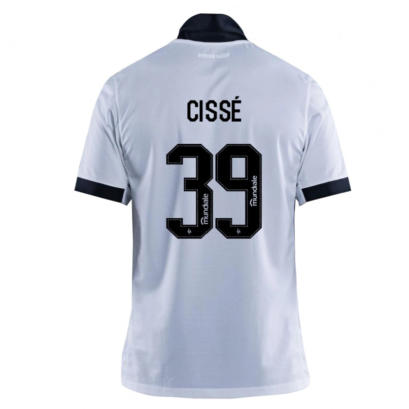 Danxen Kvinnor Mamady Cissé #39 Svart Vit Bortatröja Matchtröjor 2026/27 Tröjor T-Tröja
