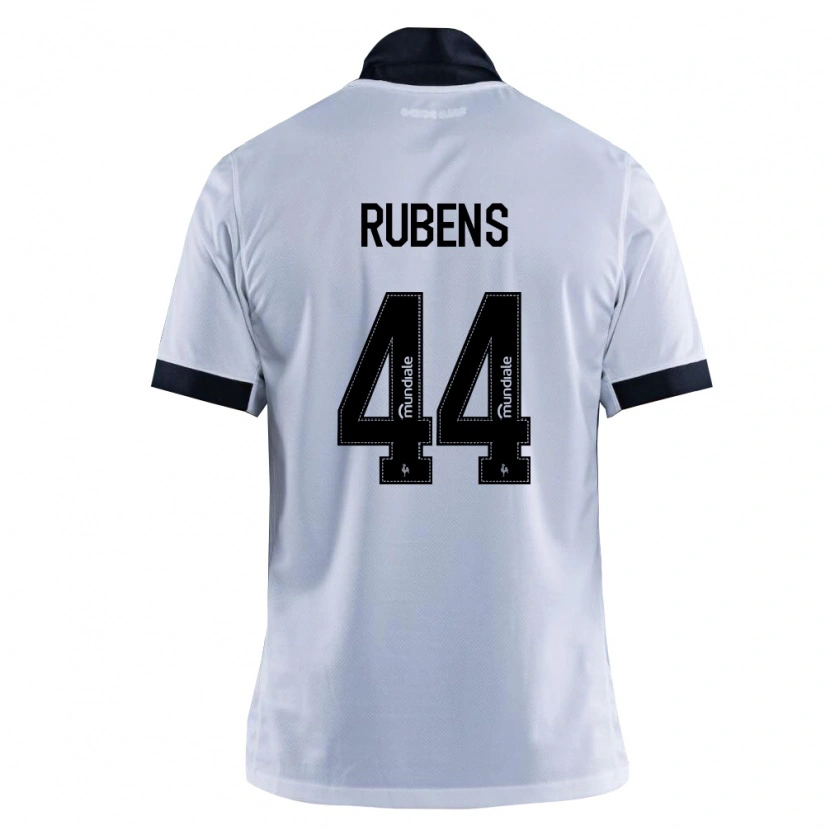 Danxen Kvinnor Rubens #44 Svart Vit Bortatröja Matchtröjor 2026/27 Tröjor T-Tröja
