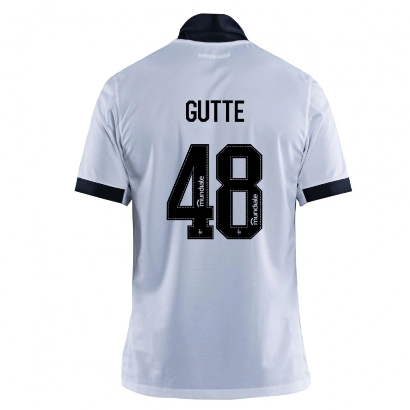 Danxen Kvinnor Gutte #48 Svart Vit Bortatröja Matchtröjor 2026/27 Tröjor T-Tröja