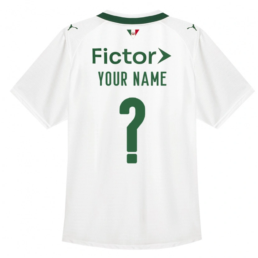 Danxen Kvinnor Ditt Namn #0 Grön Vit Bortatröja Matchtröjor 2026/27 Tröjor T-Tröja