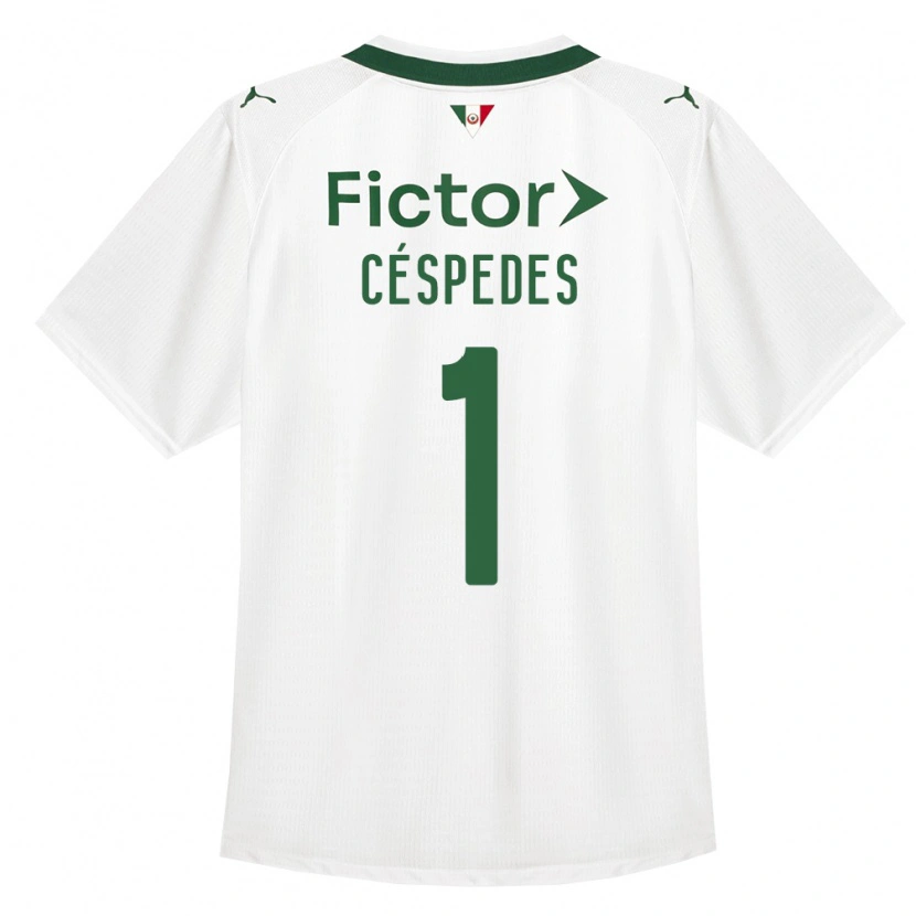 Danxen Kvinnor Antonio Céspedes #1 Grön Vit Bortatröja Matchtröjor 2026/27 Tröjor T-Tröja