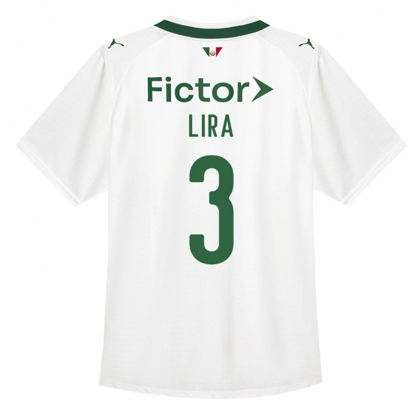 Danxen Kvinnor Guilherme Lira #3 Grön Vit Bortatröja Matchtröjor 2026/27 Tröjor T-Tröja