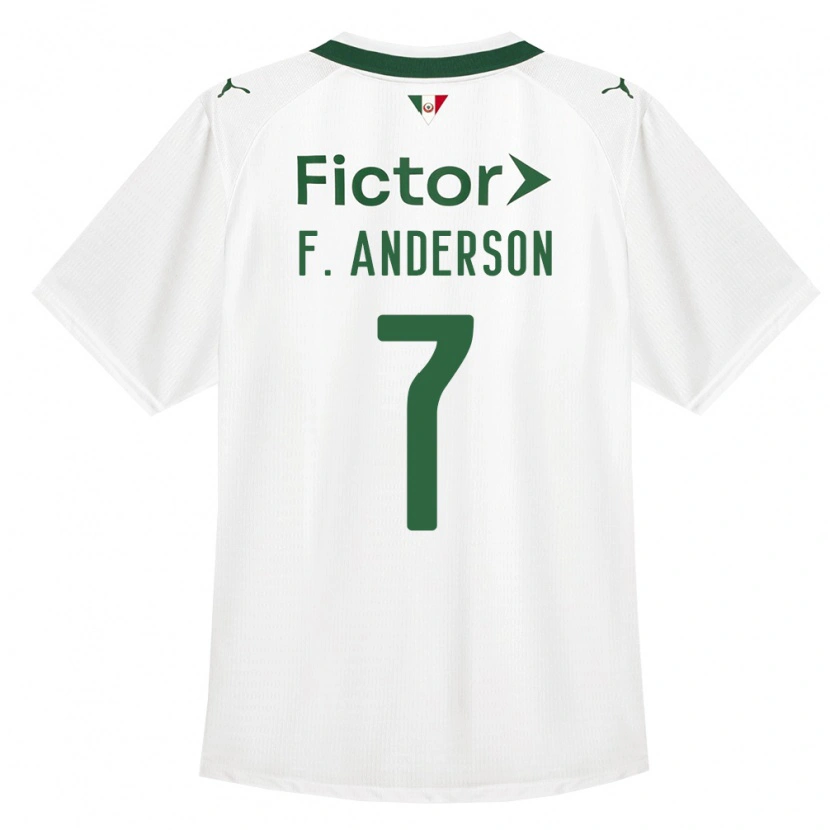 Danxen Kvinnor Felipe Anderson #7 Grön Vit Bortatröja Matchtröjor 2026/27 Tröjor T-Tröja