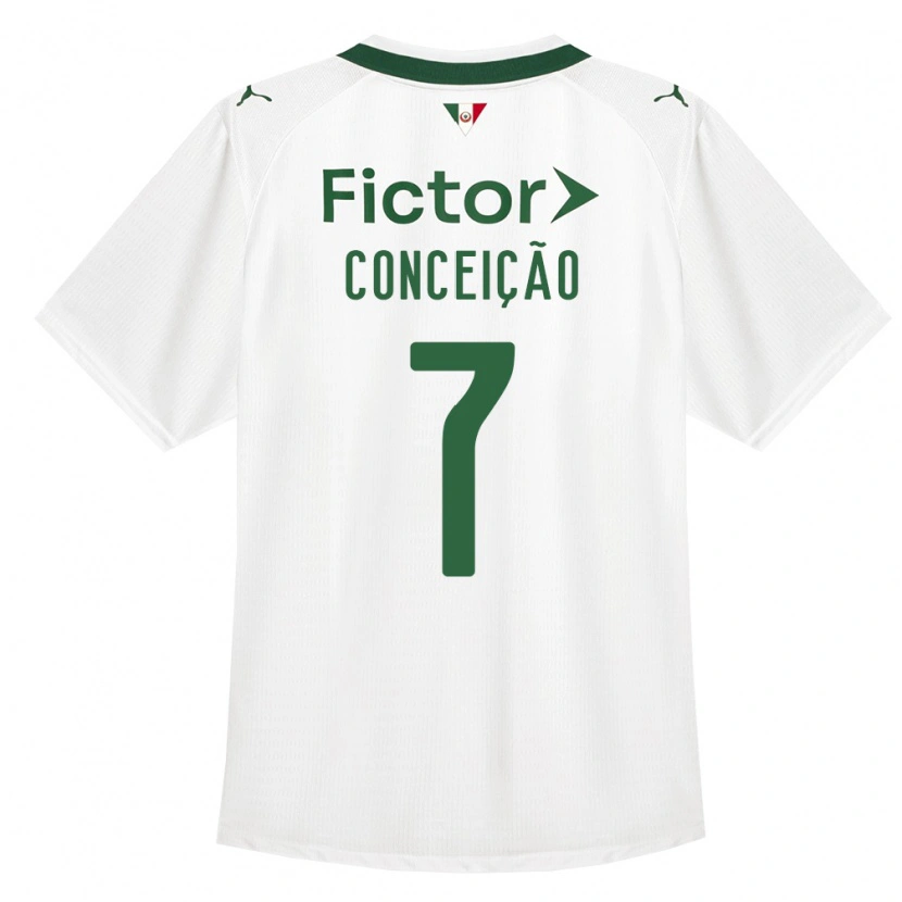 Danxen Kvinnor Eduardo Conceição #7 Grön Vit Bortatröja Matchtröjor 2026/27 Tröjor T-Tröja