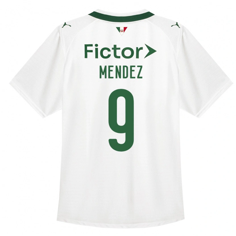 Danxen Kvinnor Cesar Mendez #9 Grön Vit Bortatröja Matchtröjor 2026/27 Tröjor T-Tröja