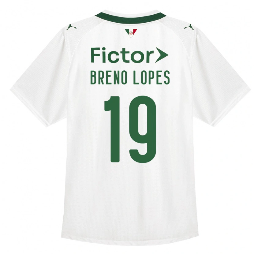 Danxen Kvinnor Breno Lopes #19 Grön Vit Bortatröja Matchtröjor 2026/27 Tröjor T-Tröja