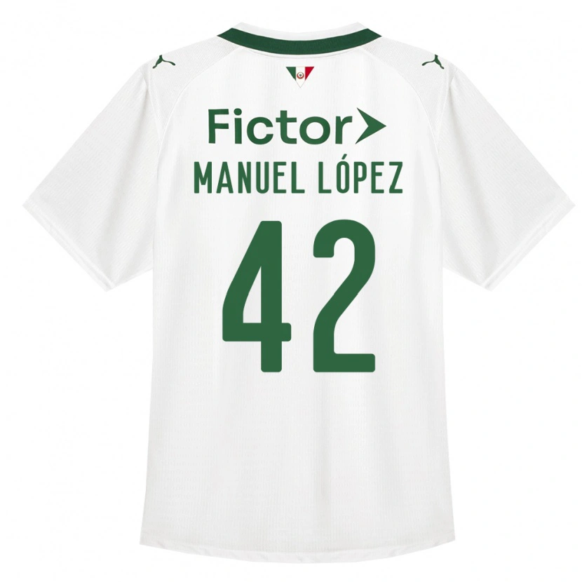 Danxen Kvinnor José Manuel López #42 Grön Vit Bortatröja Matchtröjor 2026/27 Tröjor T-Tröja
