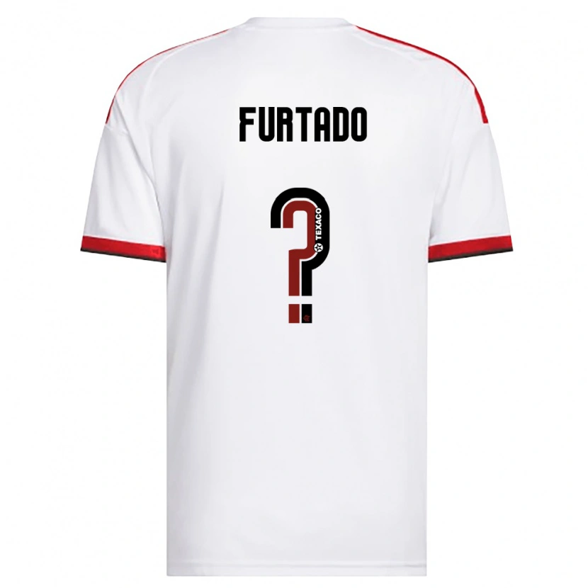 Danxen Kvinnor Lucas Furtado #0 Vit Röd Svart Bortatröja Matchtröjor 2026/27 Tröjor T-Tröja