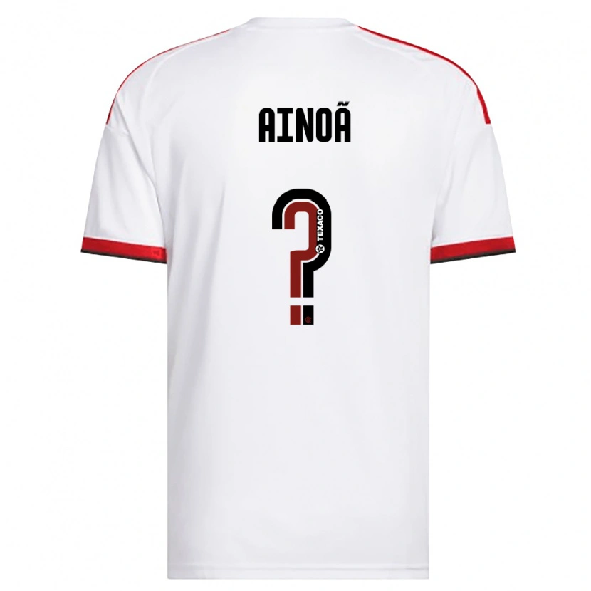 Danxen Kvinnor Ainoã #0 Vit Röd Svart Bortatröja Matchtröjor 2026/27 Tröjor T-Tröja