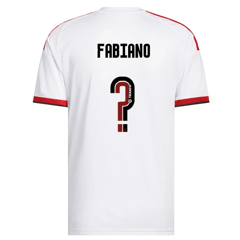 Danxen Kvinnor Fabiano #0 Vit Röd Svart Bortatröja Matchtröjor 2026/27 Tröjor T-Tröja