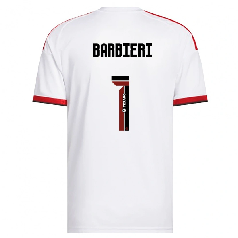 Danxen Kvinnor Gabi Barbieri #1 Vit Röd Svart Bortatröja Matchtröjor 2026/27 Tröjor T-Tröja