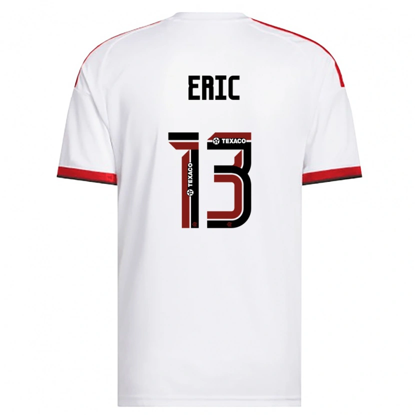 Danxen Kvinnor Eric Trindade Dos Santos #13 Vit Röd Svart Bortatröja Matchtröjor 2026/27 Tröjor T-Tröja